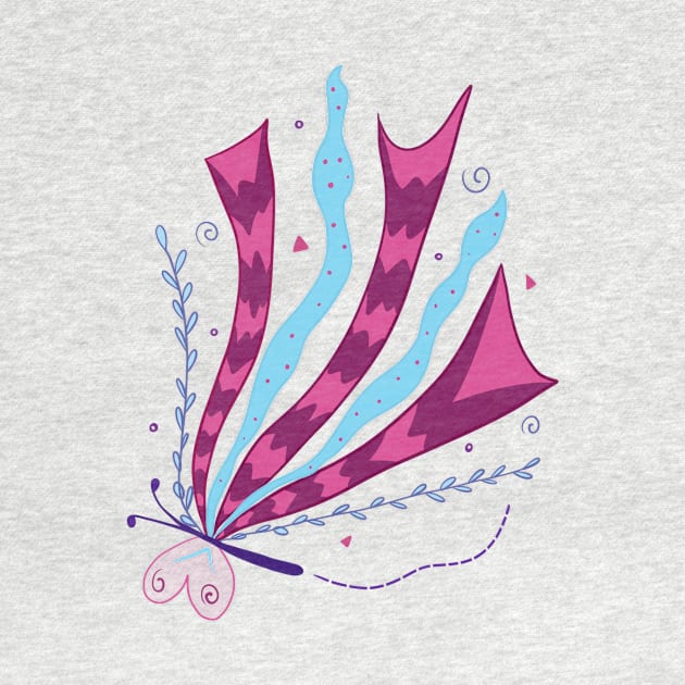 Cute abstract bold butterfly by imaginekaye